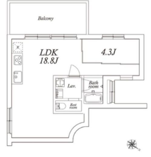 アスタルテ上原　303号室　間取り
