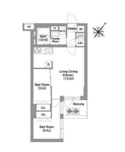 コンフォリア・リヴ渋谷本町　404号室　間取り