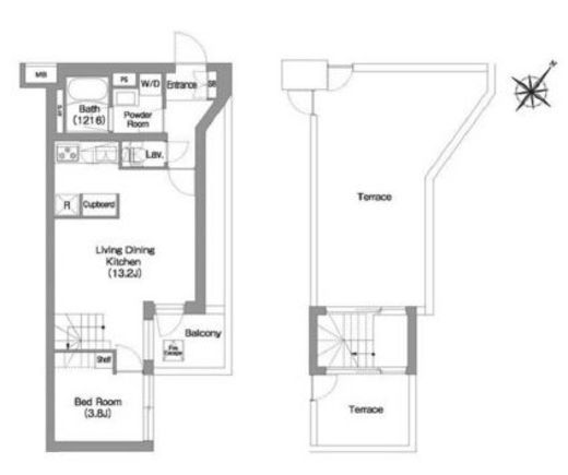 コンフォリア・リヴ渋谷本町　503号室　間取り