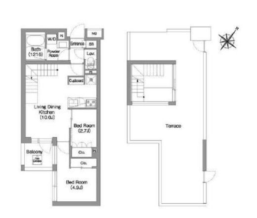コンフォリア・リヴ渋谷本町　504号室　間取り