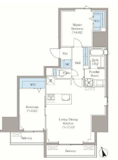 VISTA西早稲田　701号室　間取り