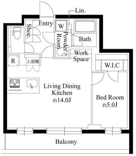ラヴィエール千駄ヶ谷プレミアムレジデンス　203号室　間取り