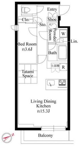 ラヴィエール千駄ヶ谷プレミアムレジデンス　205号室　間取り
