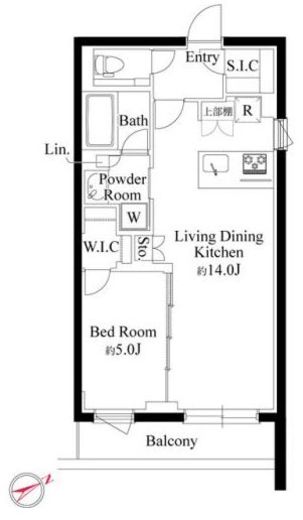 ラヴィエール千駄ヶ谷プレミアムレジデンス　304号室　間取り