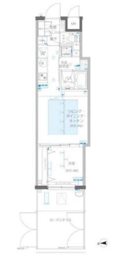 ZOOM信濃町　102号室　間取り