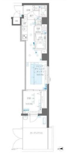 ZOOM信濃町　103号室　間取り