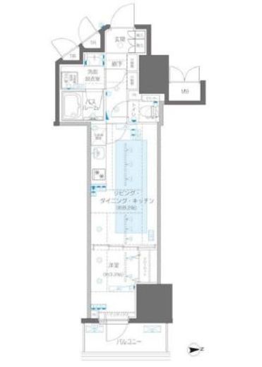 ZOOM信濃町　602号室　間取り