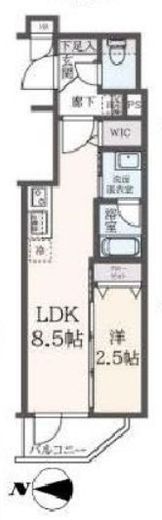 ハーモニーレジデンス東新宿　301号室　間取り