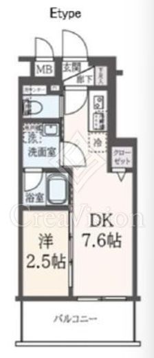 ハーモニーレジデンス東新宿　502号室　間取り