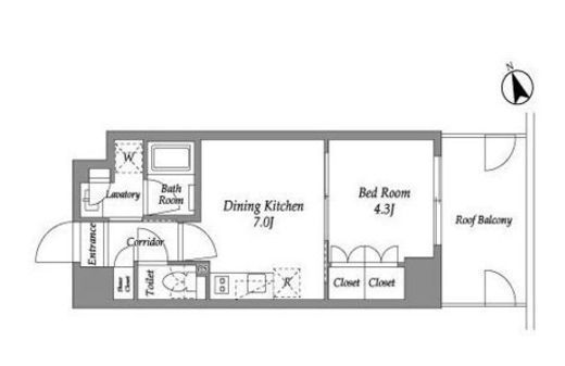ENetial代官山　304号室　間取り