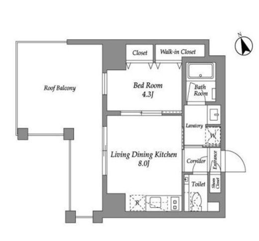 ENetial代官山　502号室　間取り
