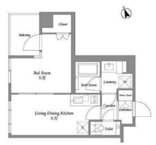 ENetial代官山　601号室　間取り