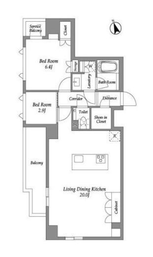 ENetial代官山　801号室　間取り