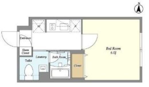 ガーデンレジデンス恵比寿　104号室　間取り