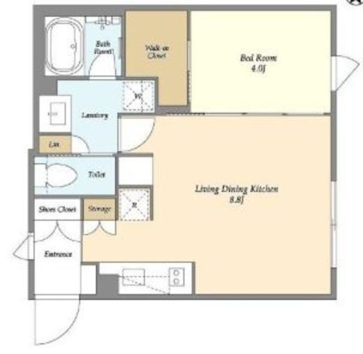 ガーデンレジデンス恵比寿　209号室　間取り