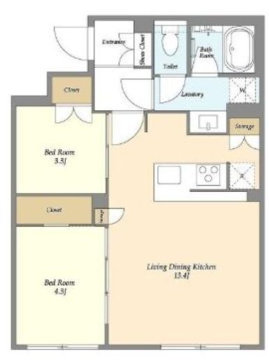 ガーデンレジデンス恵比寿　302号室　間取り