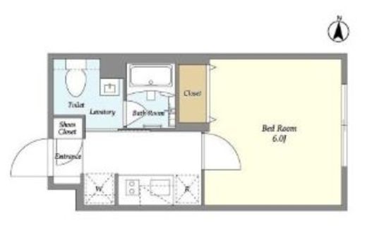 ガーデンレジデンス恵比寿　304号室　間取り