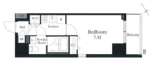 ラティエラ秋葉原　701号室　間取り