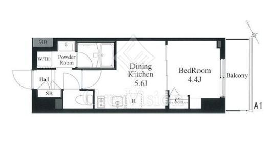 ラティエラ秋葉原　503号室　間取り
