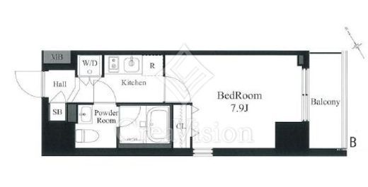 ラティエラ秋葉原　601号室　間取り