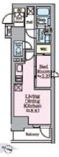 リビオメゾン西麻布　301号室　間取り