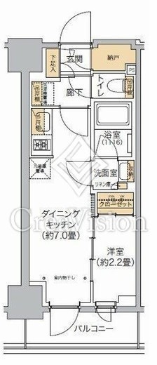 リビオメゾン西麻布　503号室　間取り