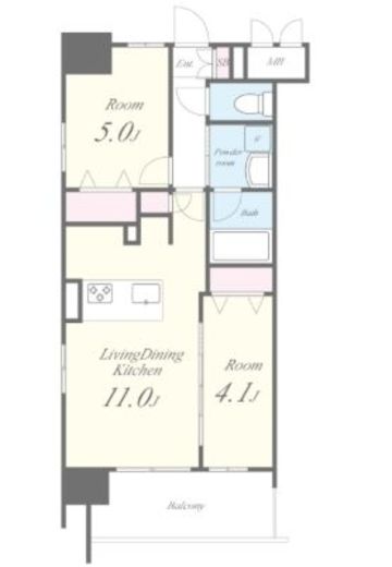ROOTs Shinjuku Wakamatsucho (ルーツ新宿若松町)　701号室　間取り