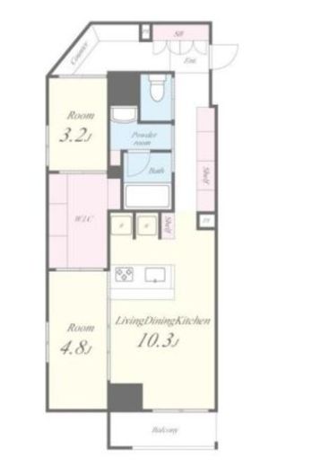 JPT RESIDENCE　1101号室　間取り