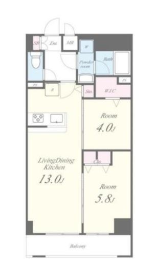 JPT RESIDENCE　1104号室　間取り