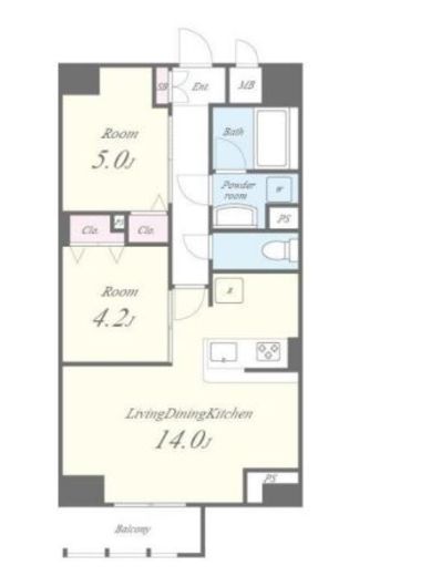 JPT RESIDENCE　1302号室　間取り