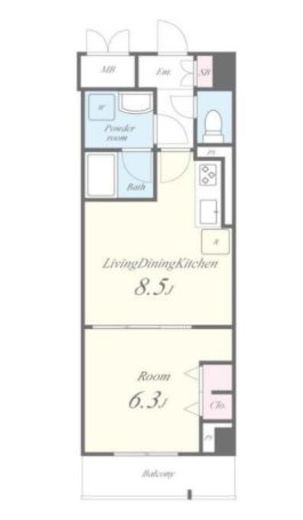 JPT RESIDENCE　402号室　間取り