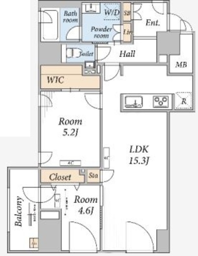 THE MAYFAIR　301号室　間取り