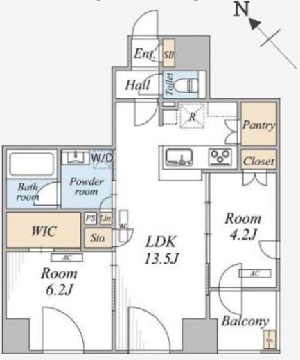 THE MAYFAIR　602号室　間取り