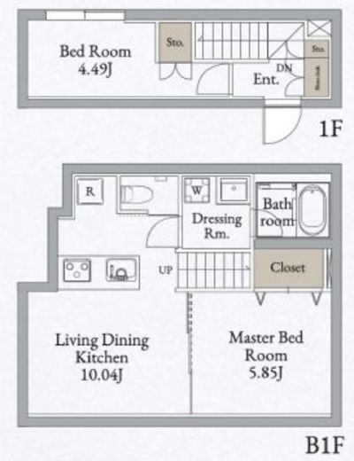 LiveFlat高田馬場 (ライブフラット高田馬場)　102号室　間取り