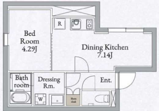 LiveFlat高田馬場 (ライブフラット高田馬場)　302号室　間取り