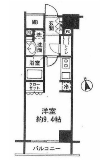 コンフォリア新宿御苑2　402号室　間取り