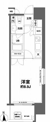 コンフォリア新宿御苑1　504号室　間取り