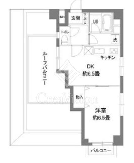 カスタリア新宿7丁目　501号室　間取り