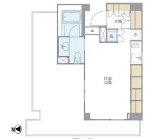 ブリリアイスト白金高輪　1101号室　間取り