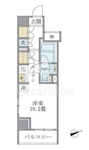 ブリリアイスト銀座東　1103号室　間取り