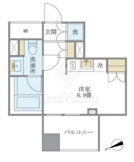 ブリリアイスト銀座東　802号室　間取り