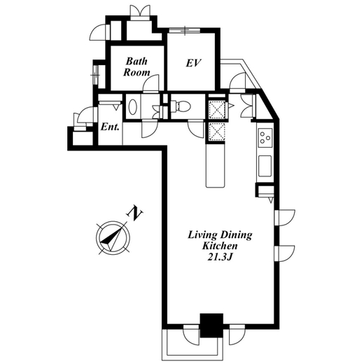 KDXレジデンス白金1　601号室　間取り