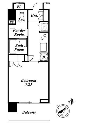 KDXレジデンス白金2　1103号室　間取り