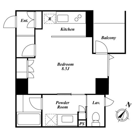 KDXレジデンス白金2　206号室　間取り