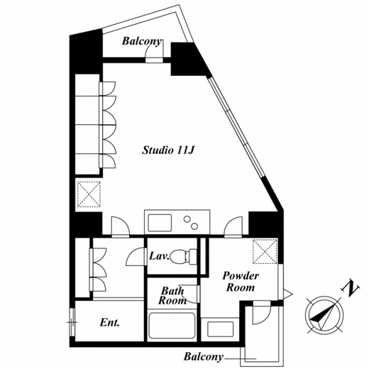 KDXレジデンス白金2　207号室　間取り