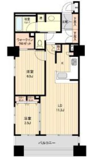 HF銀座レジデンスイースト　203号室　間取り