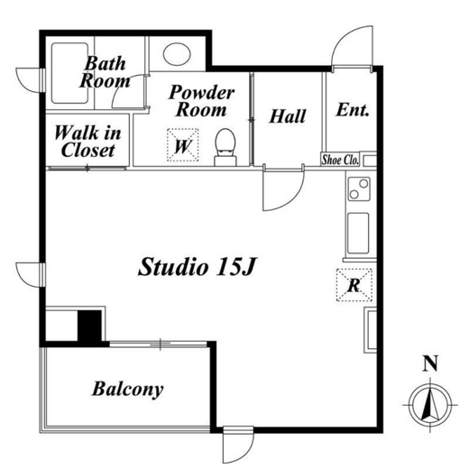 プレミアステージ芝公園　804号室　間取り