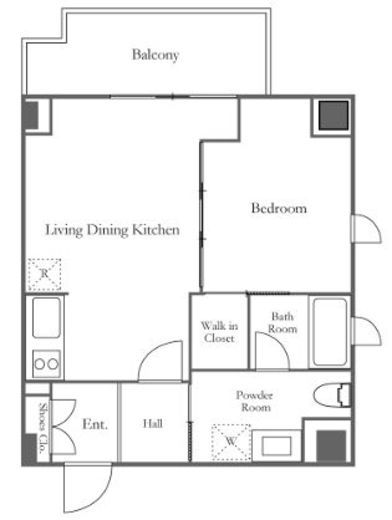 プレミアステージ芝公園　902号室　間取り