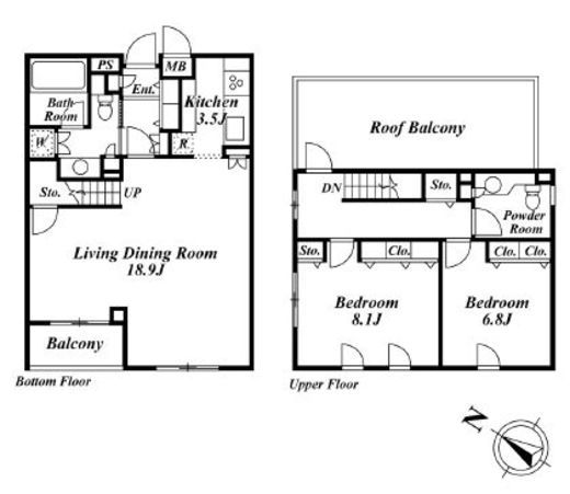 ミリアレジデンス乃木坂　503号室　間取り