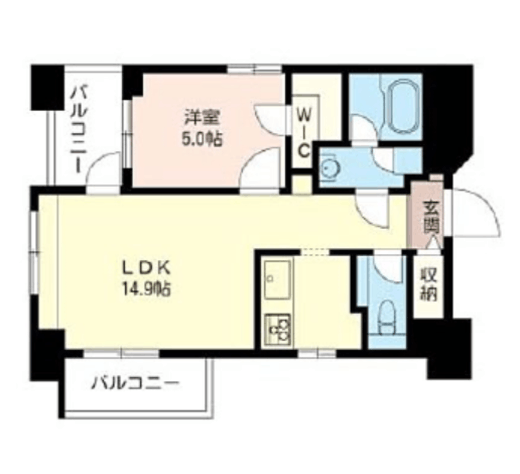 エスティメゾン恵比寿2　501号室　間取り